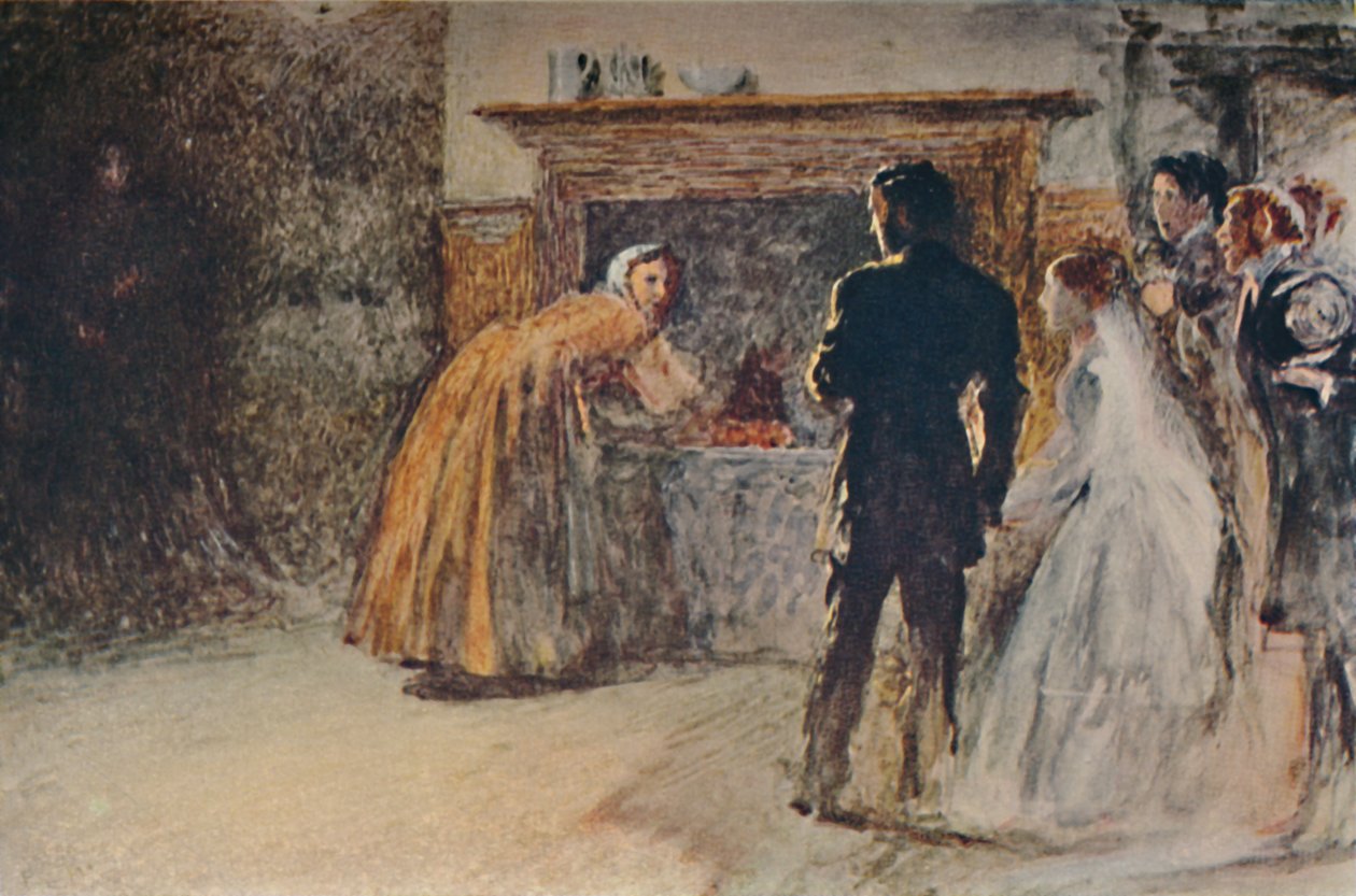 Scena z Jane Eyre, ok. 1870, ok. 1950. autorstwa Fred Walker