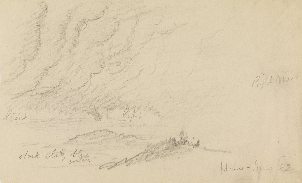 Mgła nad rzeką i wzgórzami autorstwa Frederic Edwin Church