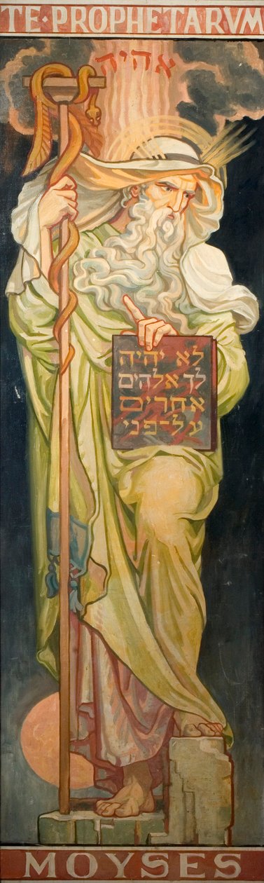Prorocy Starego Testamentu: Mojżesz, ok. 1910 r. autorstwa Frederic James Shields