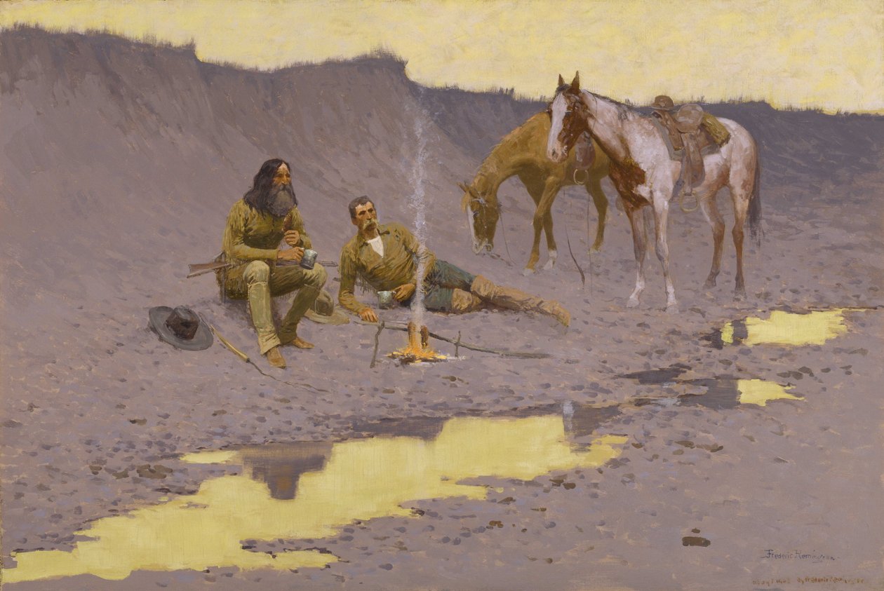 Nowy Rok na Cimarron autorstwa Frederic Remington