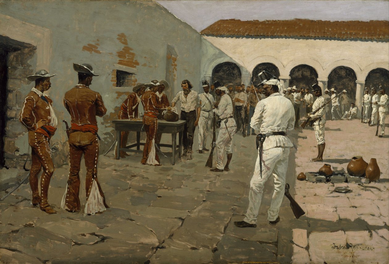 Ekspedycja Mier – rysunek czarnej fasoli autorstwa Frederic Remington
