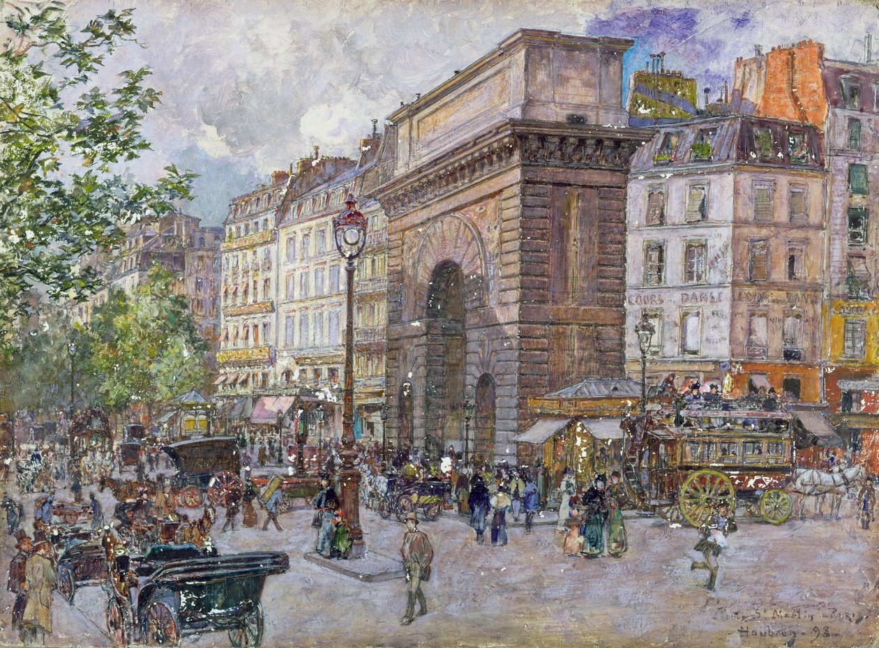 Porte Saint-Martin, 1898 r. autorstwa Frederic Anatole Houbron