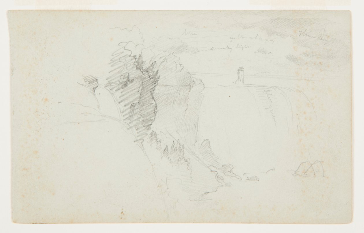 American Falls, rzeka Niagara autorstwa Frederic Edwin Church