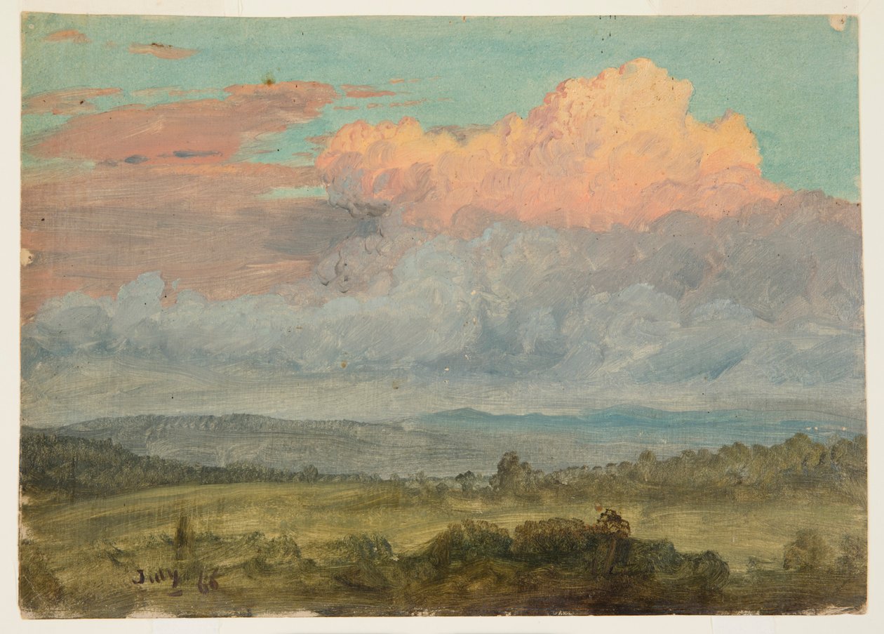 Chmury, Dolina Hudson, Nowy Jork autorstwa Frederic Edwin Church