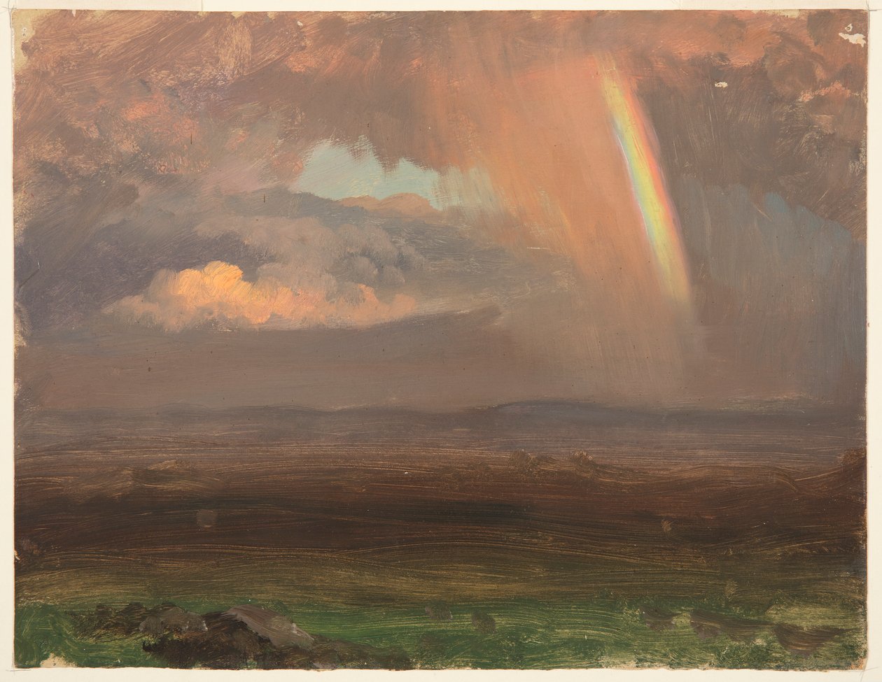 Chmury i tęcza, Jamajka autorstwa Frederic Edwin Church