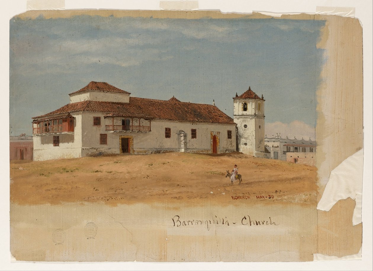 Kolumbia, kościół w Baranquilla autorstwa Frederic Edwin Church