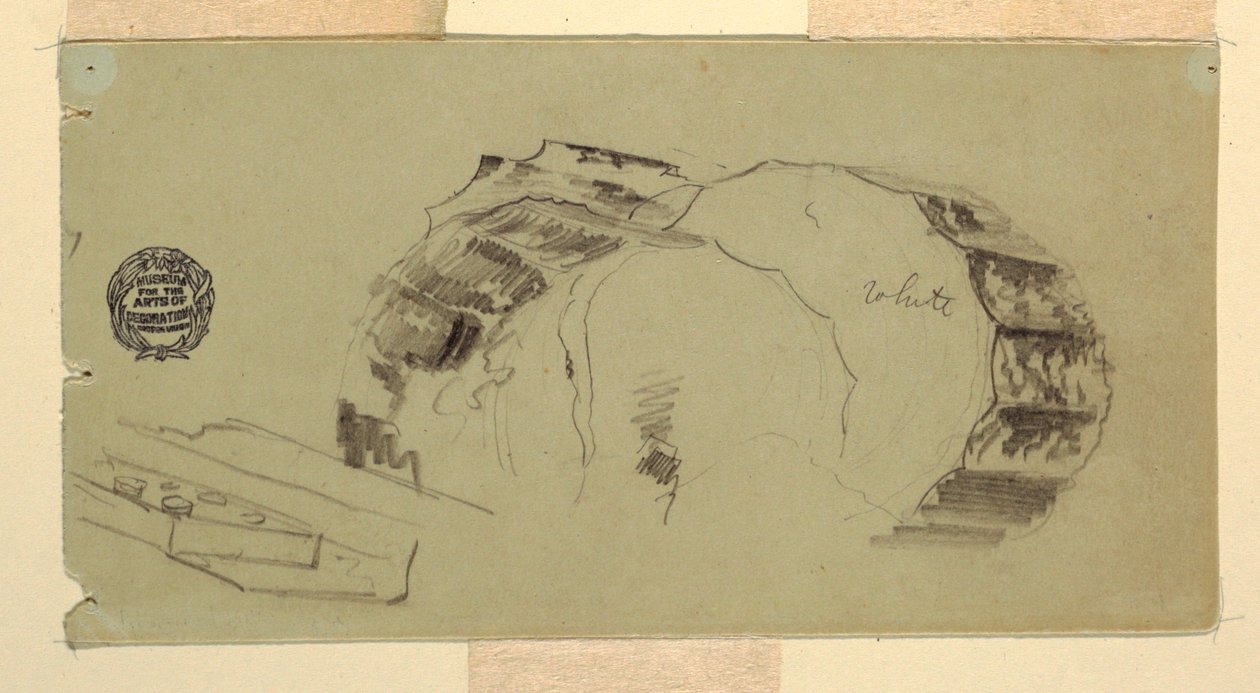 Fragmenty kolumn i belkowania, Ateny autorstwa Frederic Edwin Church