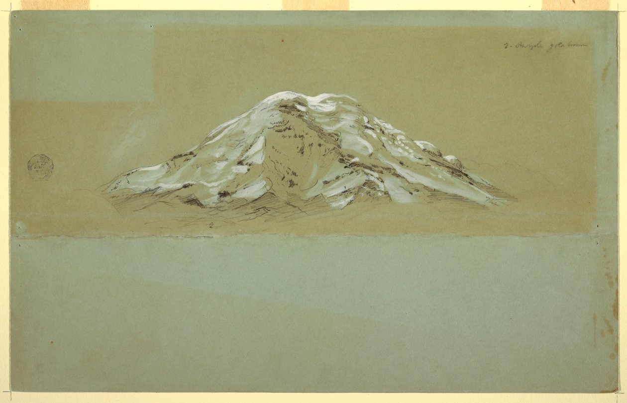 Rysunek, Chimborazo, ok. 1857 r. autorstwa Frederic Edwin Church