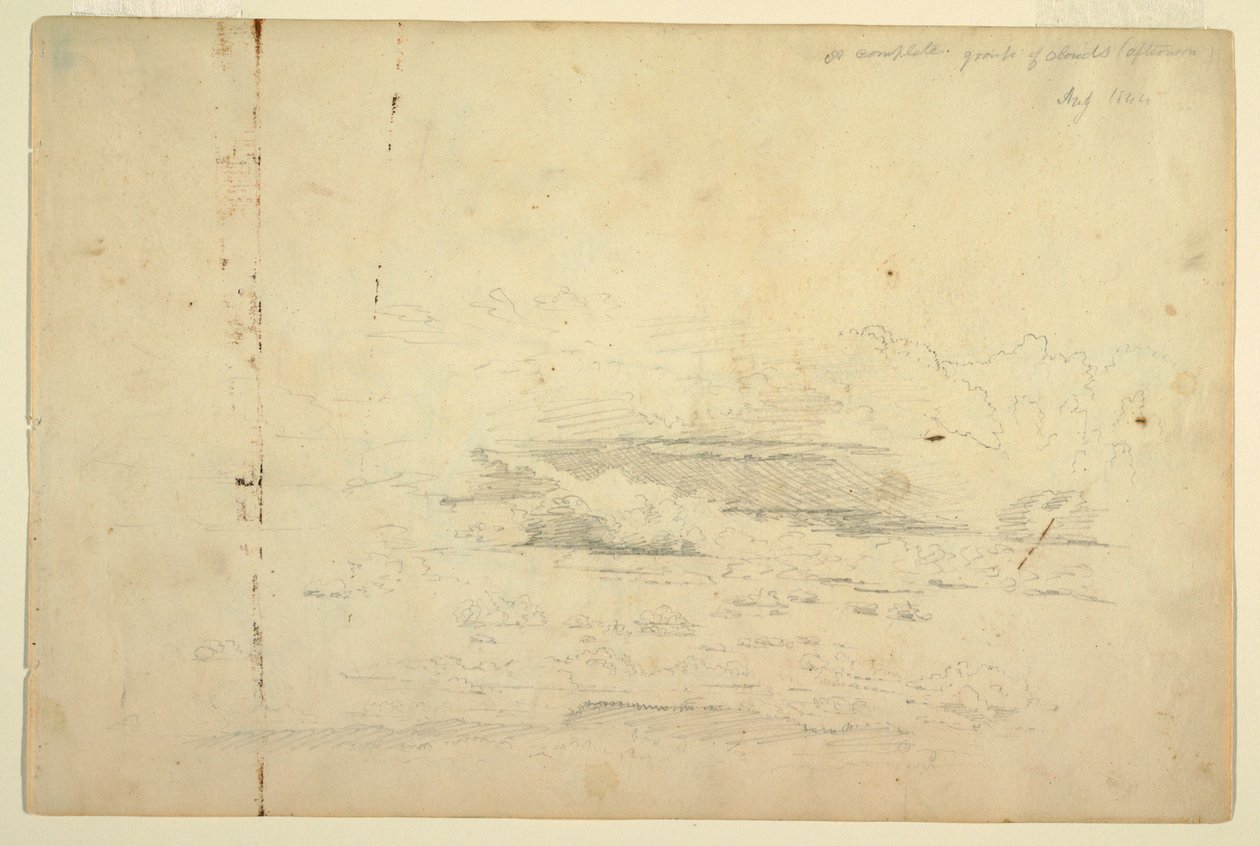 Rysunek, Studium chmur, sierpień 1844 r. autorstwa Frederic Edwin Church