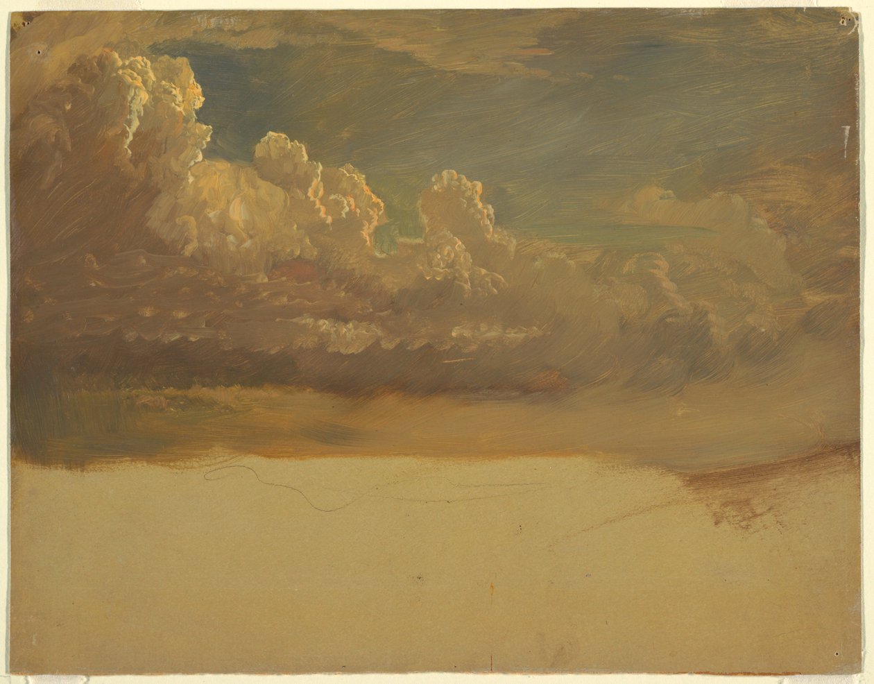 Rysunek, Studium chmury, marzec 1871 r. autorstwa Frederic Edwin Church