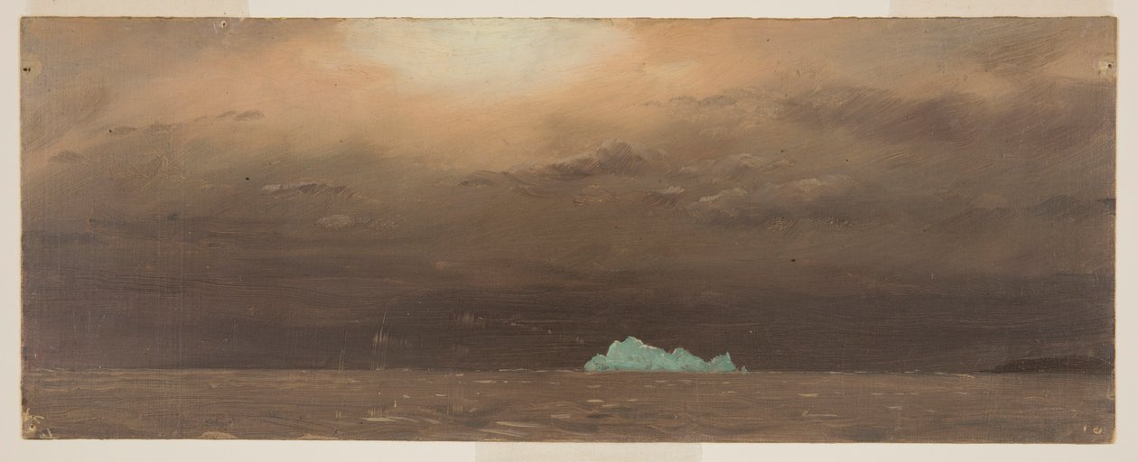 Rysunek, góra lodowa, Nowa Fundlandia, 1859 r. autorstwa Frederic Edwin Church