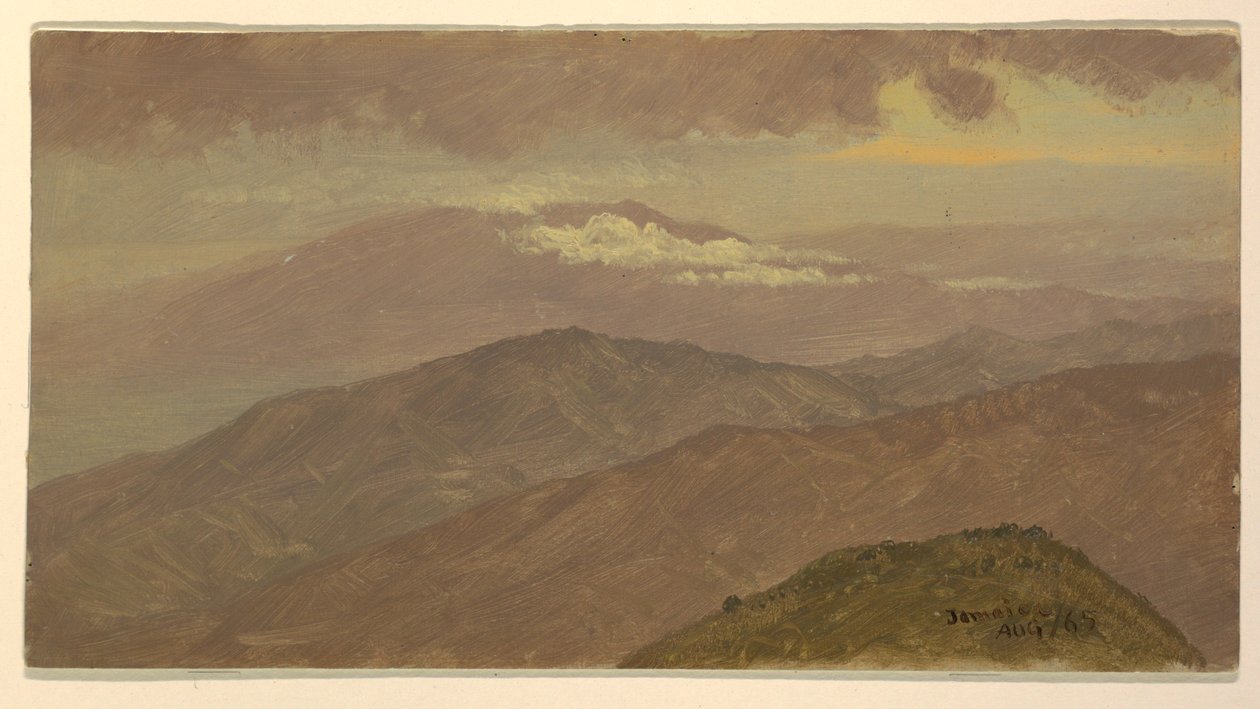 Rysunek, krajobraz, sierpień 1865 autorstwa Frederic Edwin Church