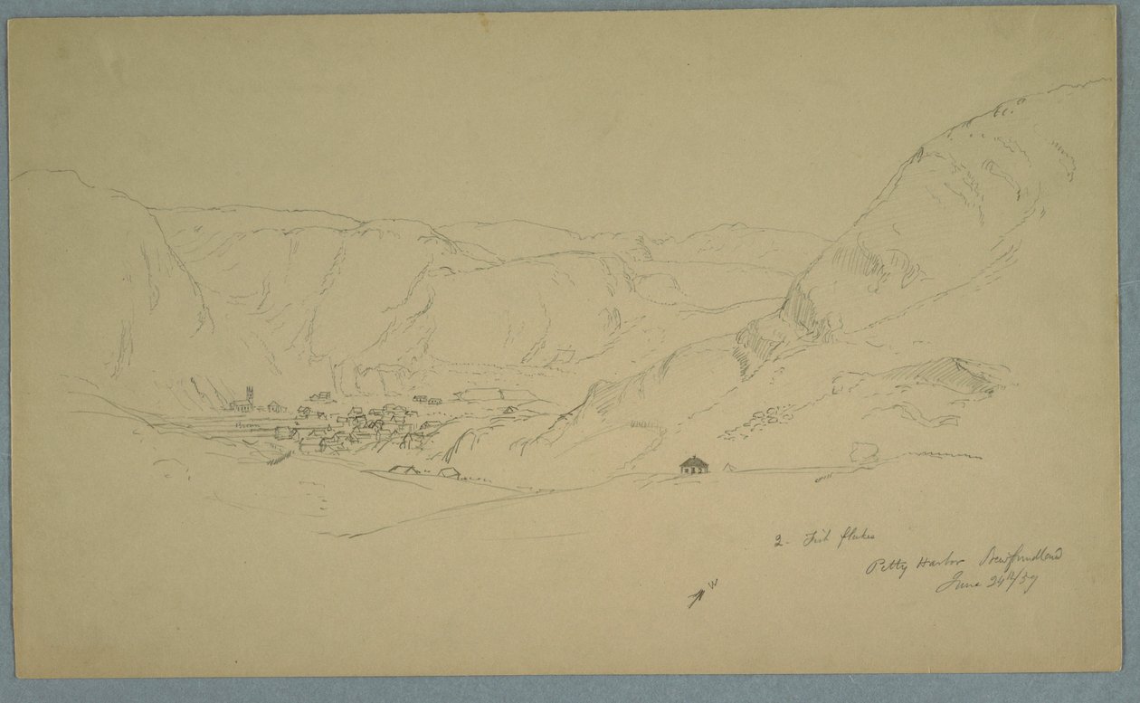 Rysunek, port Petty, 24 czerwca 1859 r. autorstwa Frederic Edwin Church