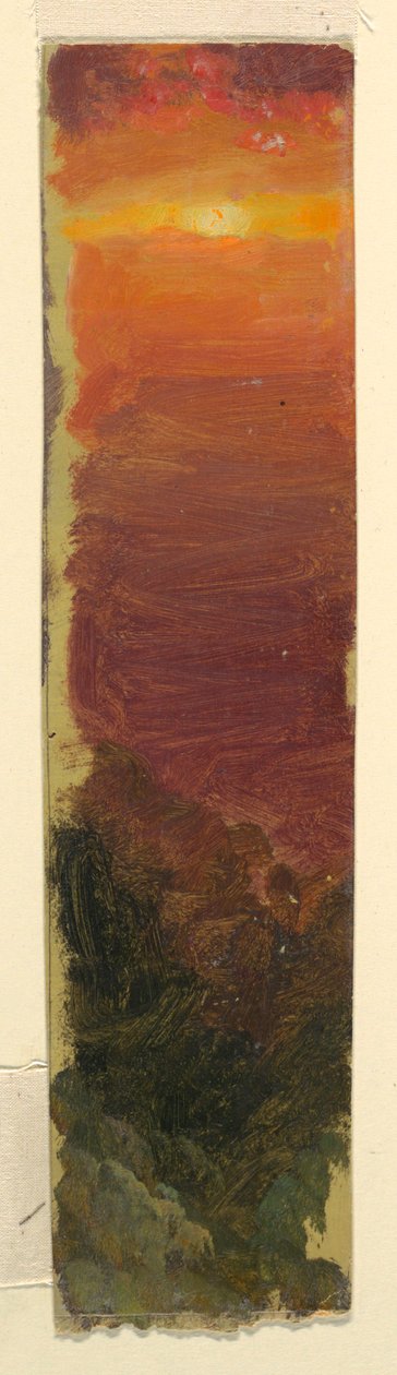 Rysunek, zachód słońca, 1868 autorstwa Frederic Edwin Church
