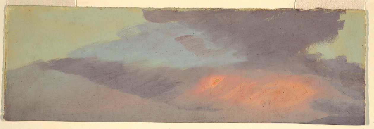 Rysunek, Studium zachodu słońca, ok. 1880 r. autorstwa Frederic Edwin Church