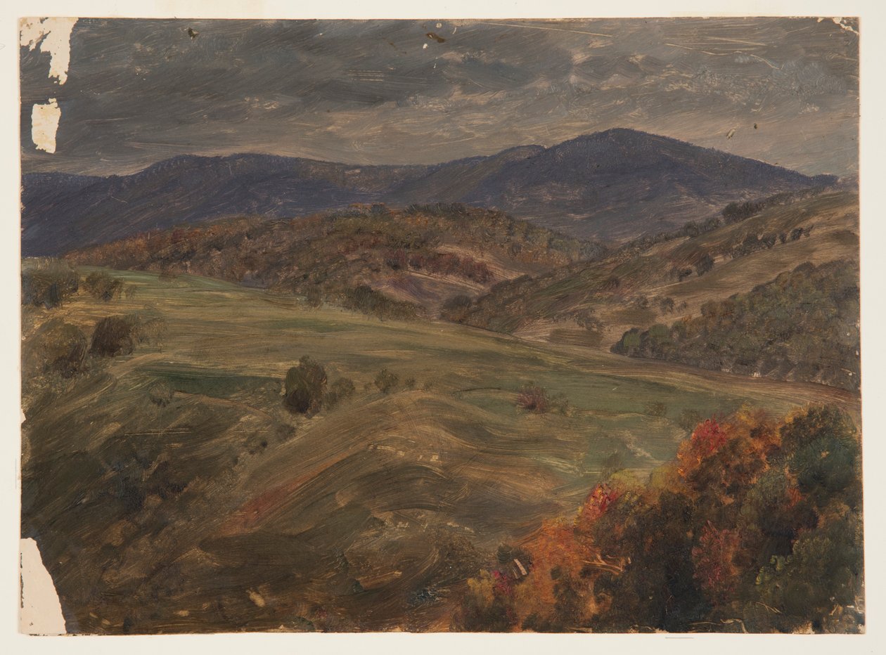 Pagórkowaty krajobraz, wczesna jesień autorstwa Frederic Edwin Church