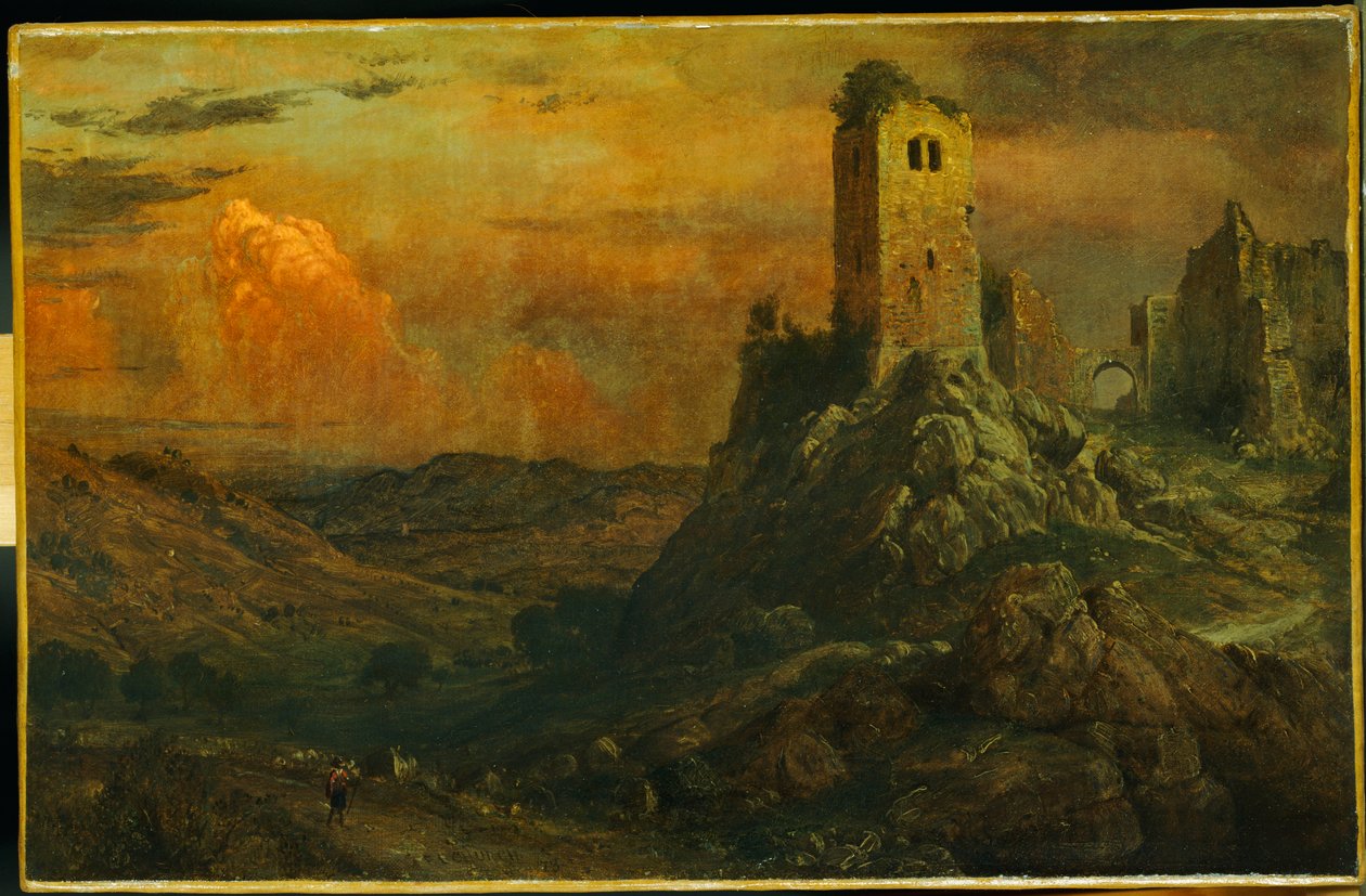 Zamek Śródziemnomorski, 1873 autorstwa Frederic Edwin Church