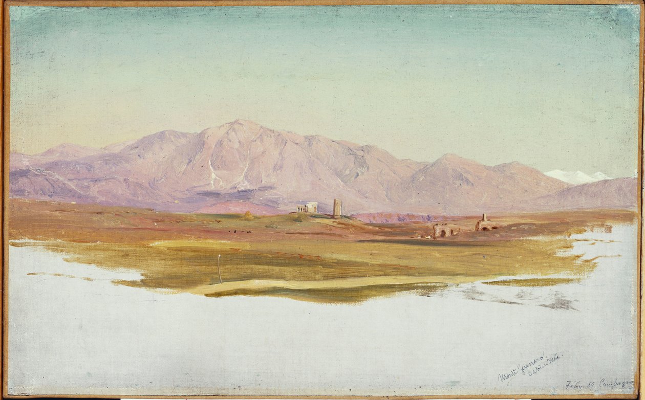 Monte Guinaro, góry Sabine, 1869 autorstwa Frederic Edwin Church