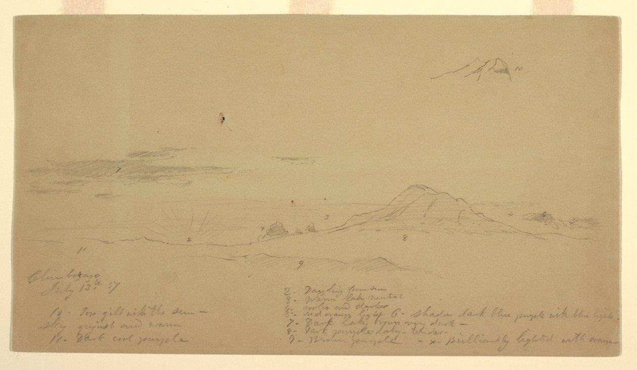 Góra Chimborazo o zachodzie słońca autorstwa Frederic Edwin Church