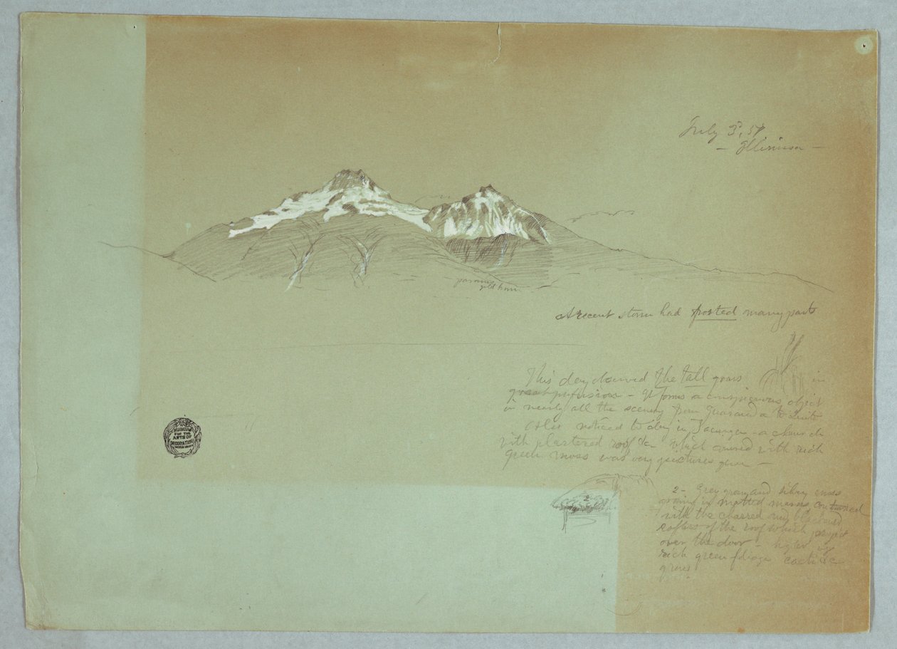 Góra Iliniza, Ekwador autorstwa Frederic Edwin Church