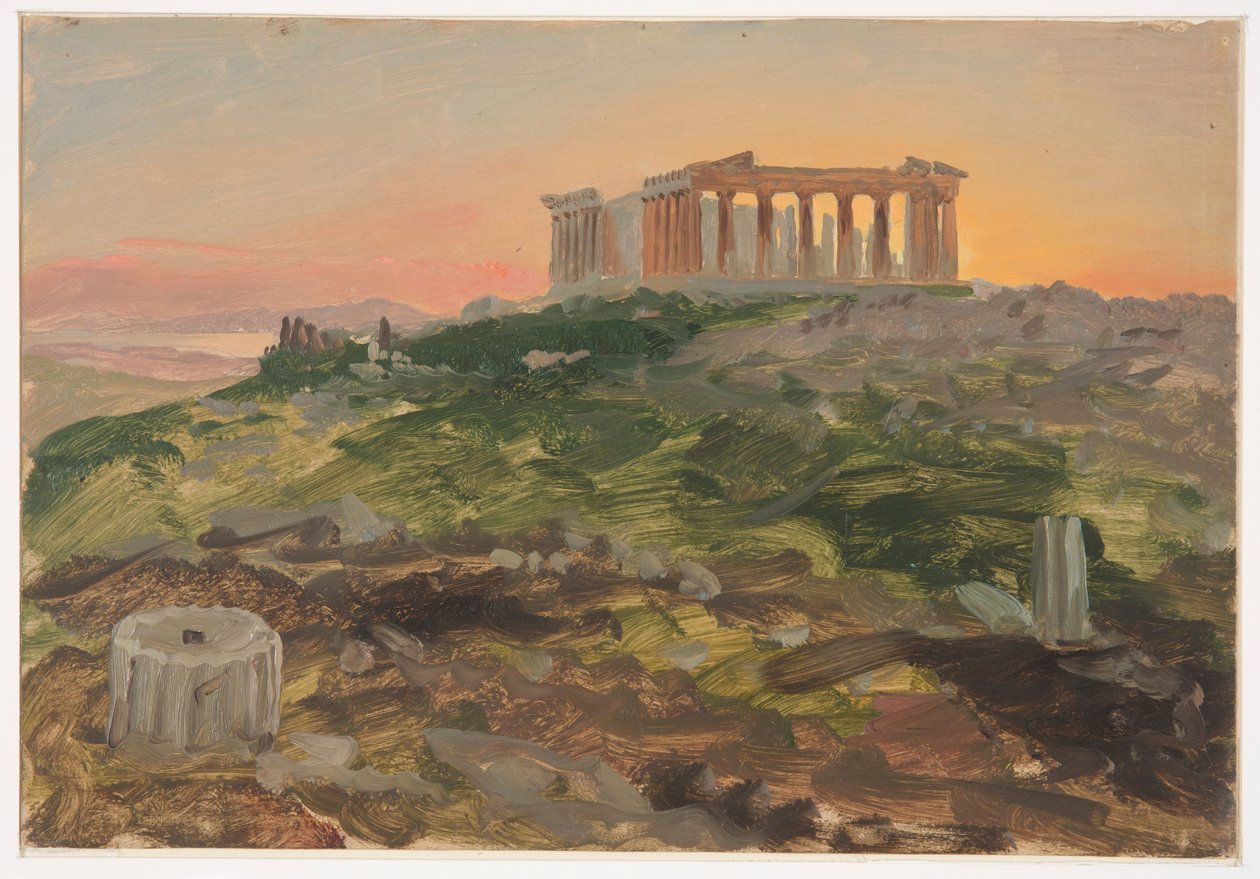 Partenon od południowego wschodu autorstwa Frederic Edwin Church