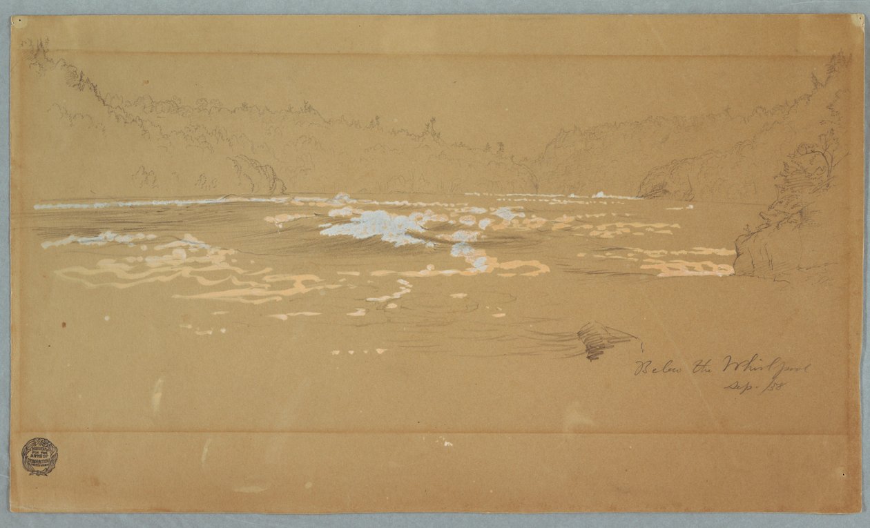 Rzeka „Pod Whirlpoolem” autorstwa Frederic Edwin Church