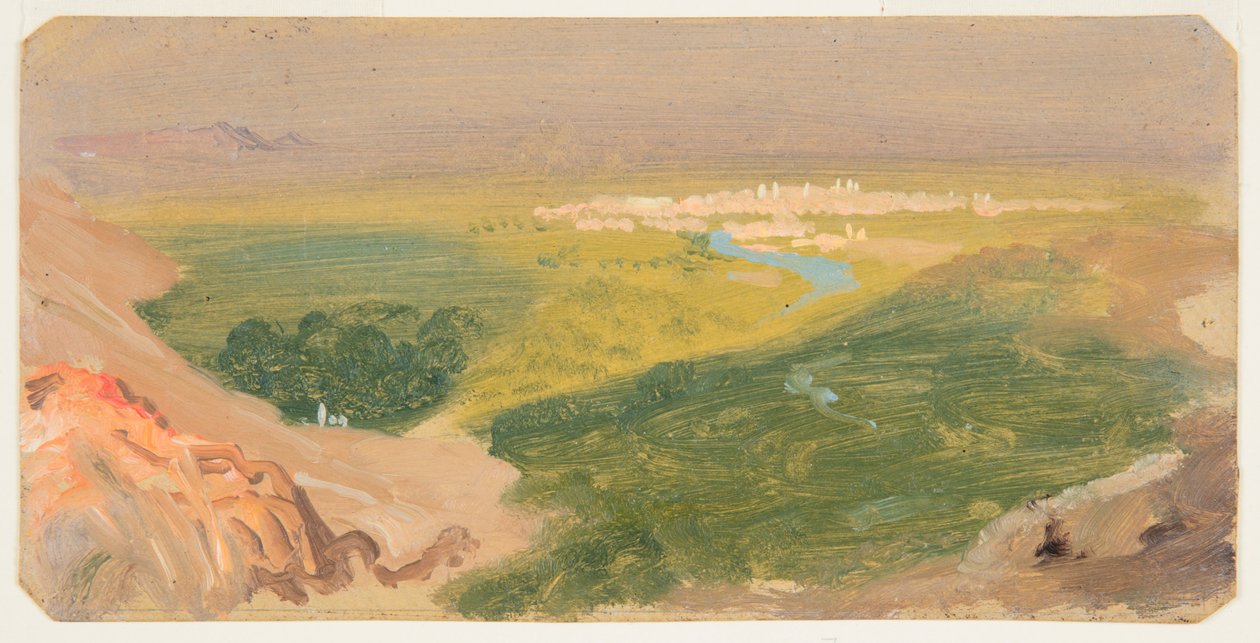 Widok w kierunku Damaszku, Syria autorstwa Frederic Edwin Church