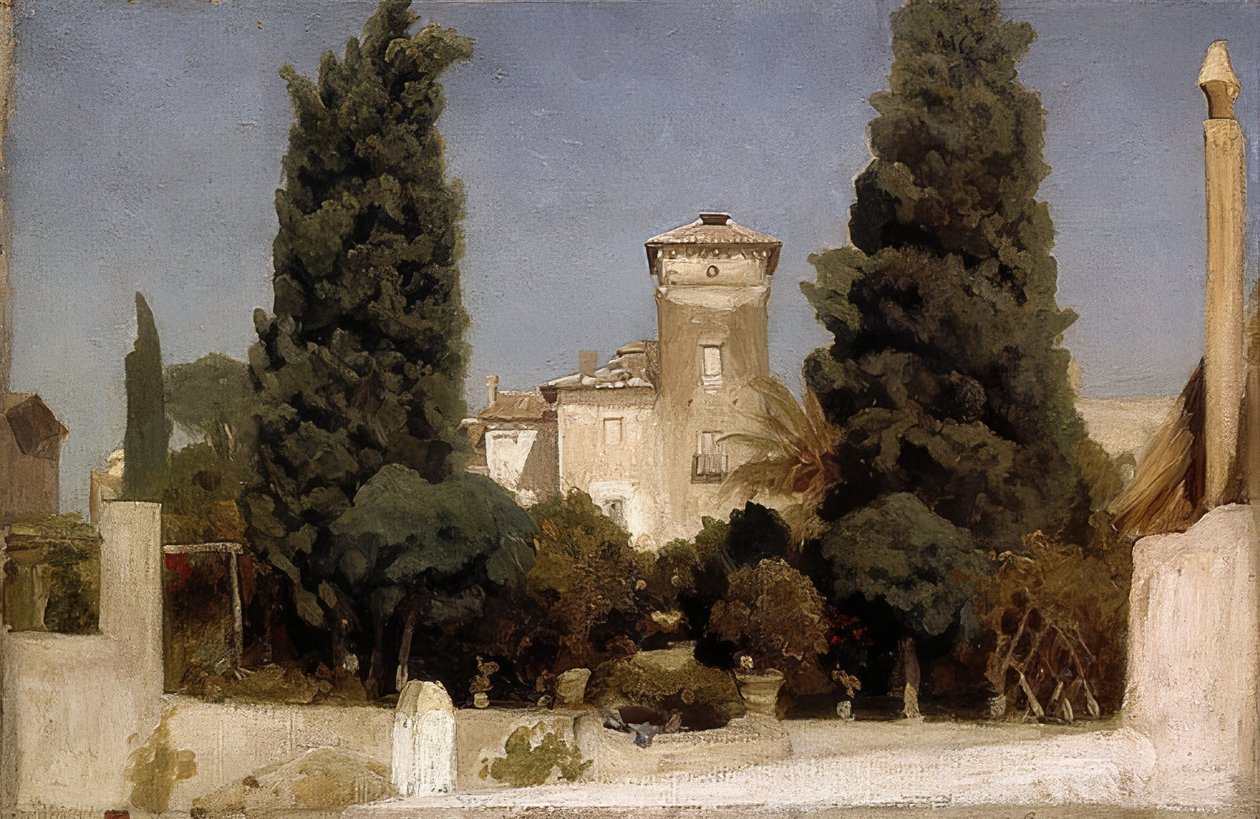 Villa Malta, Rzym. 1860s autorstwa Frederic Leighton