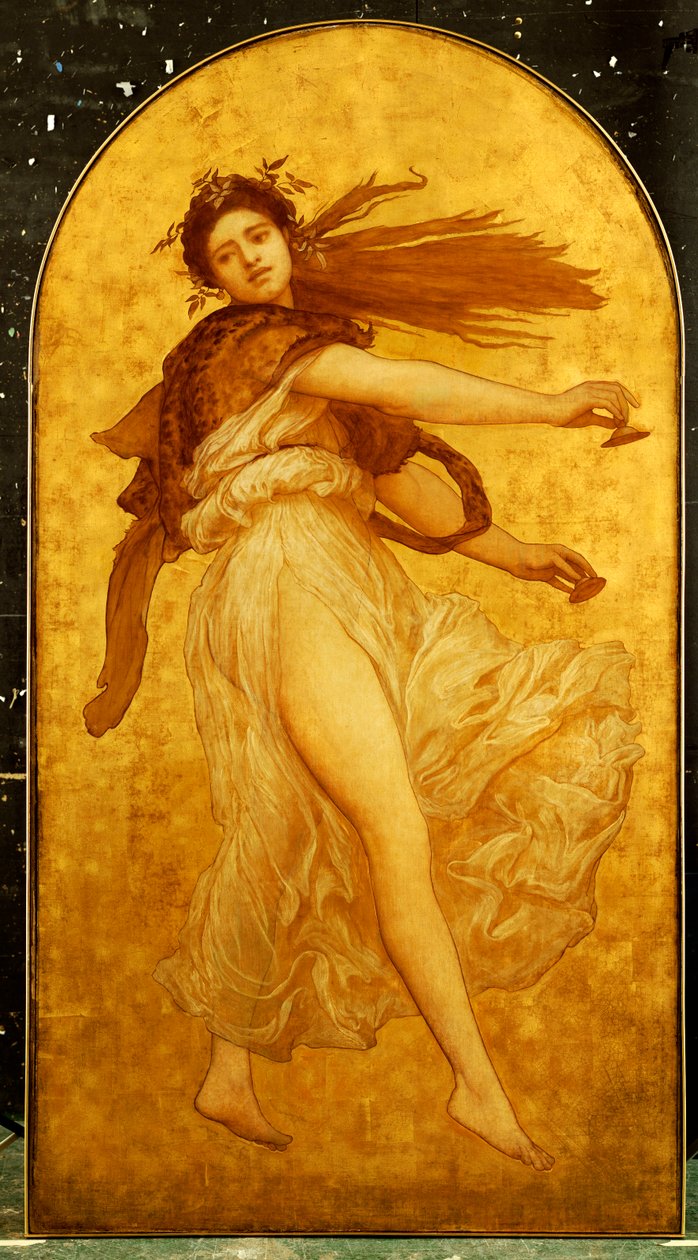 Taniec cymbalistów autorstwa Frederic Leighton