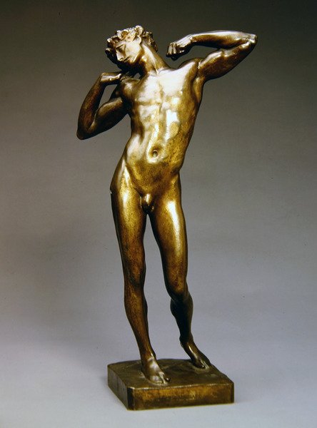 Sluggard (brąz) autorstwa Frederic Leighton