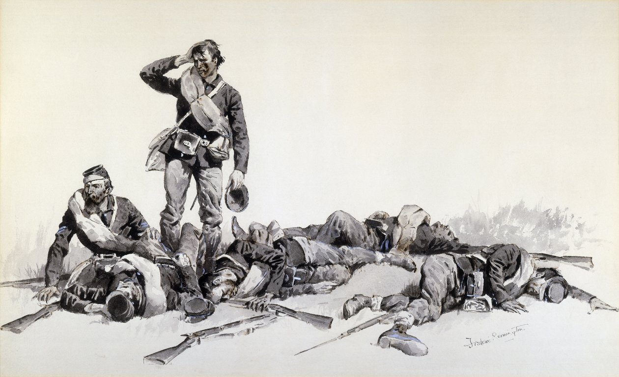 Po bitwie autorstwa Frederic Remington