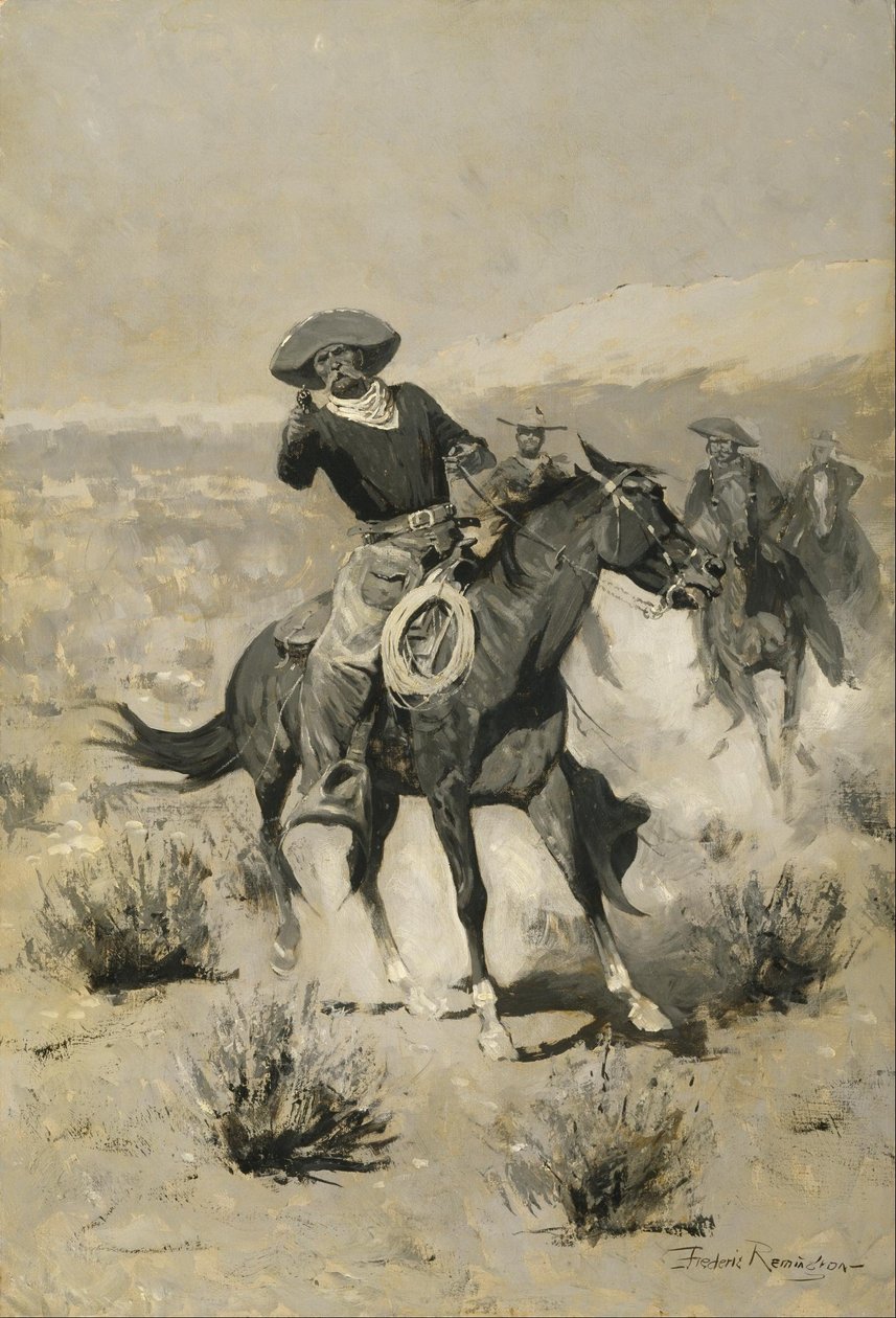 Days on the Range ("Ręce do góry!") autorstwa Frederic Remington