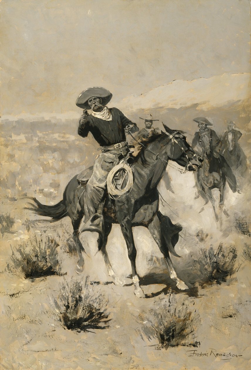 Days on the Range ("Ręce do góry!") autorstwa Frederic Remington
