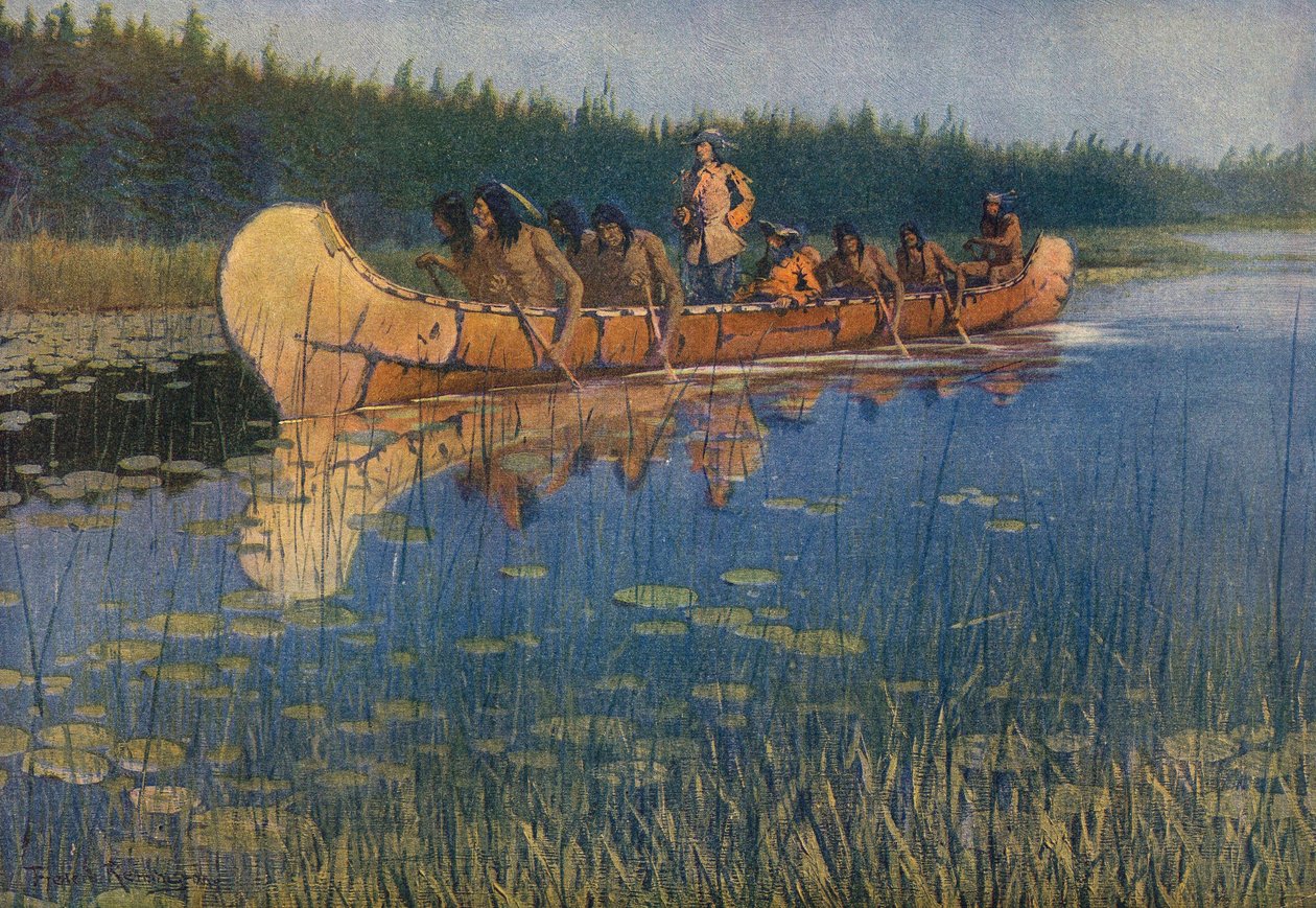 Pierre-Esprit Radisson. Frederic Remington. autorstwa Frederic Remington