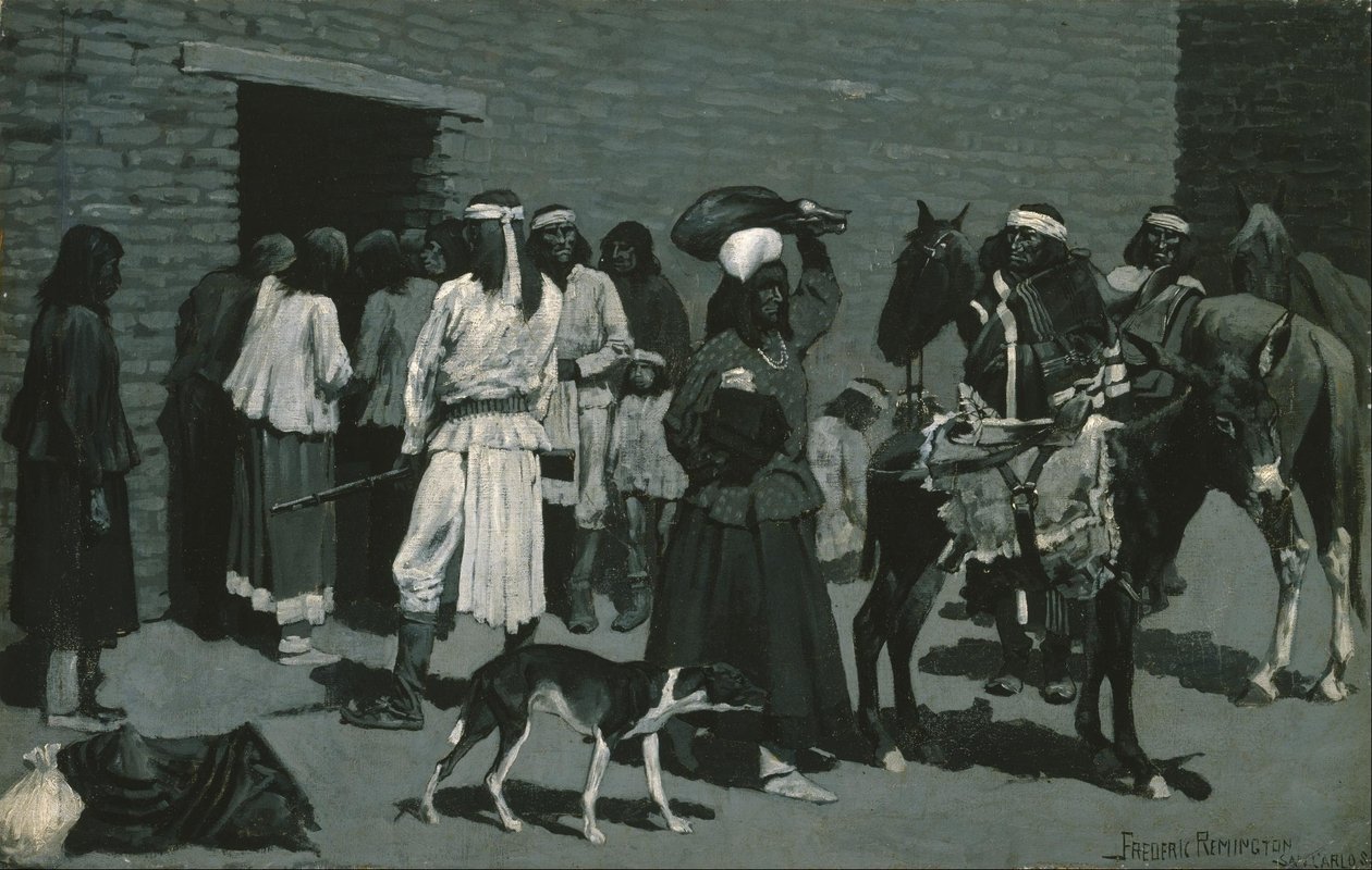 Wioska indiańska autorstwa Frederic Remington