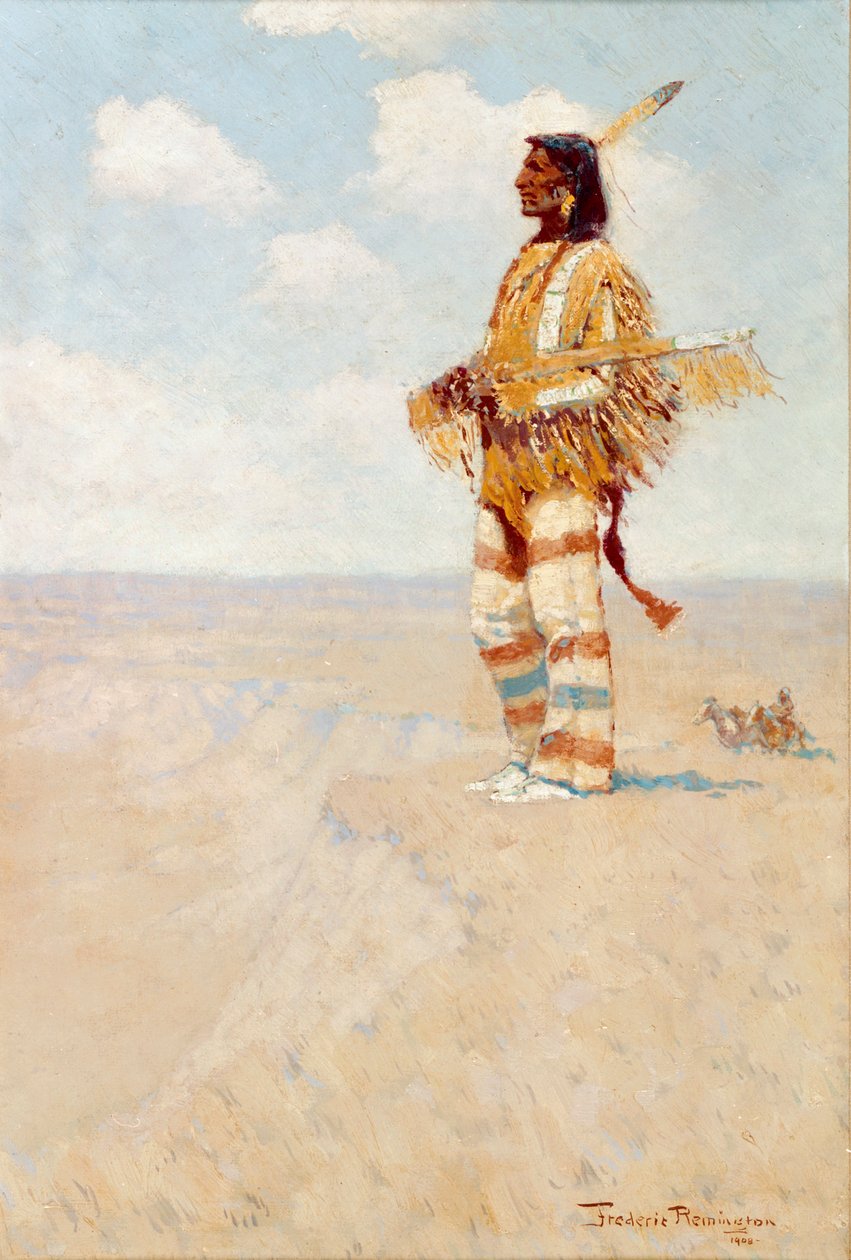 Ostatni ze swojej rasy (Znikający Amerykanin) autorstwa Frederic Remington