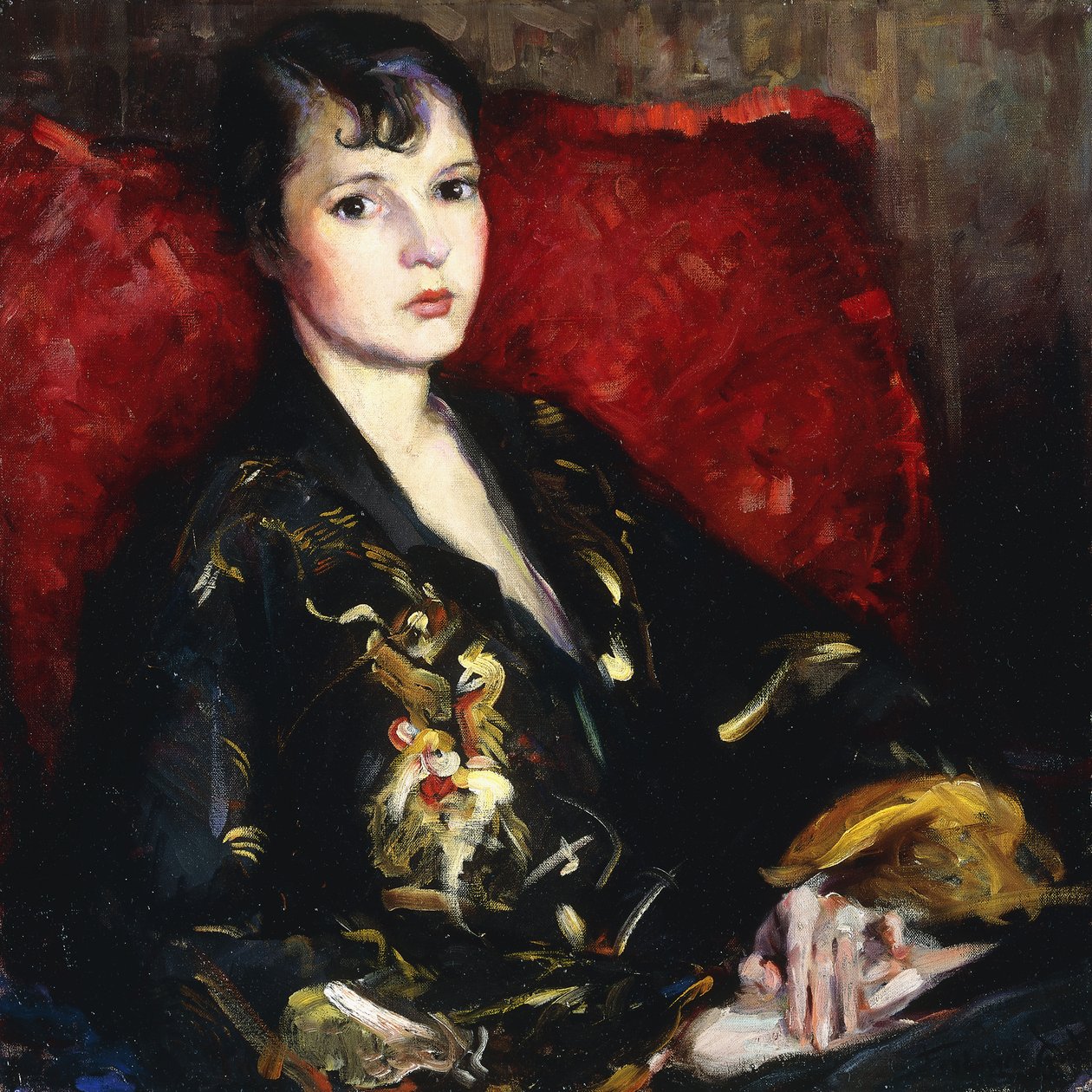 Postać w Kimono (olej na płótnie) autorstwa Frederic W. Goudy