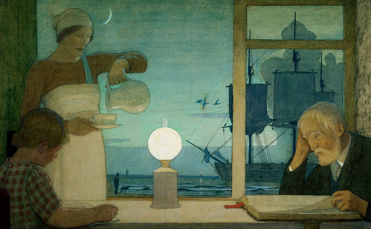 Dzień odpoczynku, ok. 1926 autorstwa Frederick Cayley Robinson