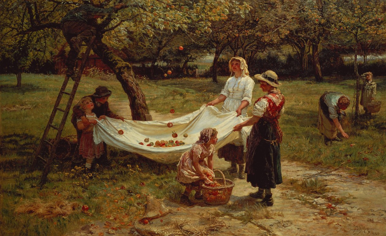 Zbieracze jabłek, 1880 autorstwa Frederick Morgan