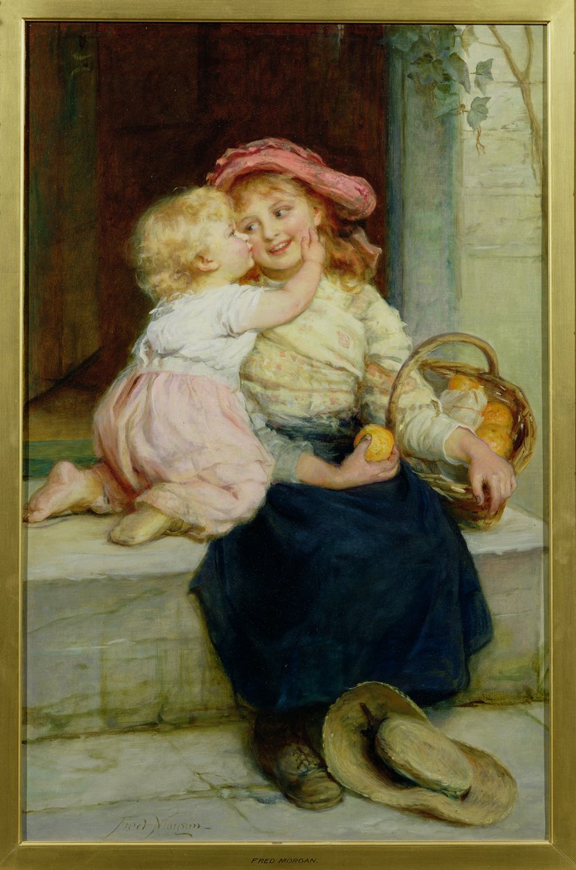 Pomarańczowy sprzedawca autorstwa Frederick Morgan