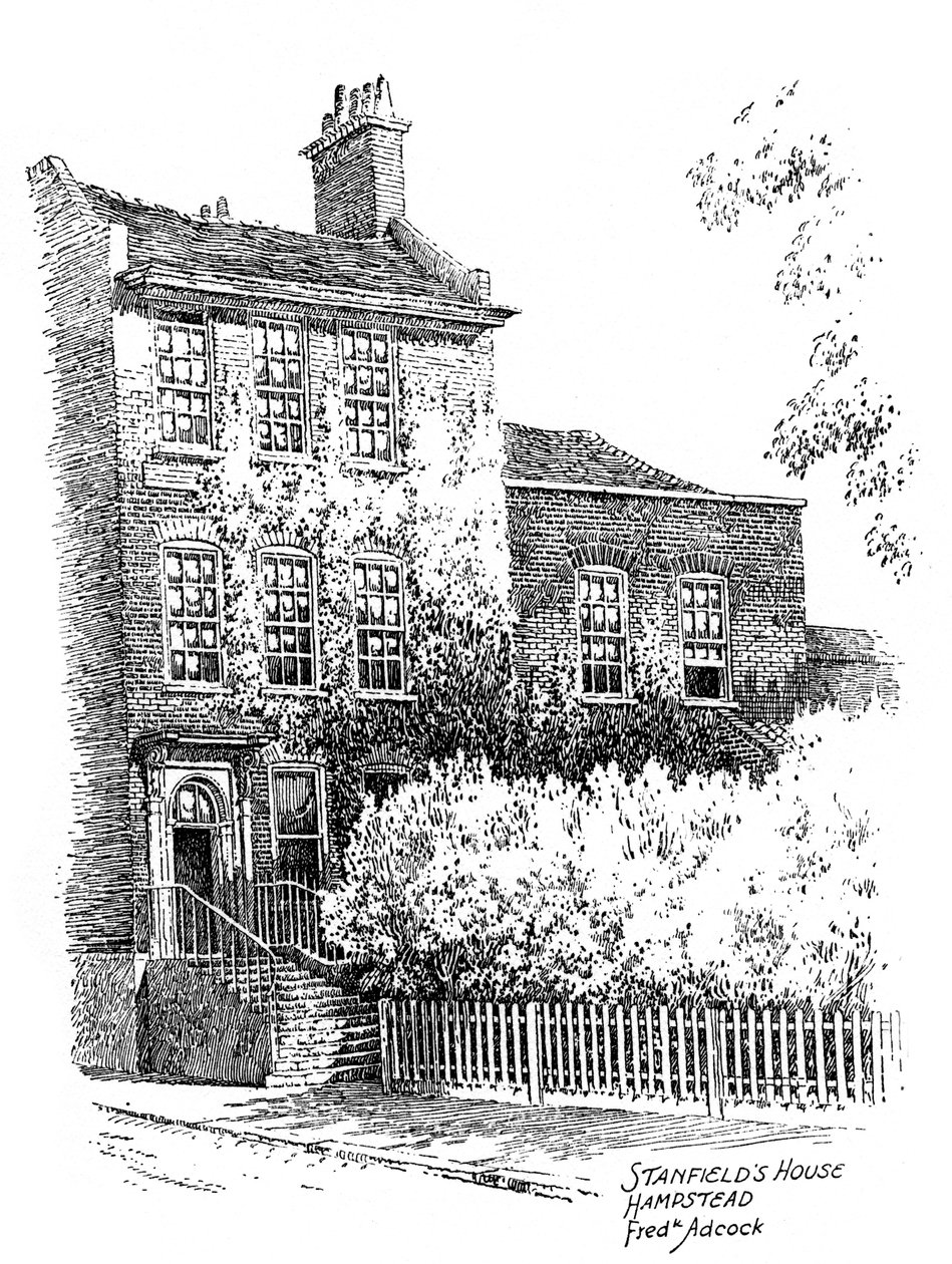 Stanfield House, Hampstead, Londyn, 1912 autorstwa Frederick Adcock