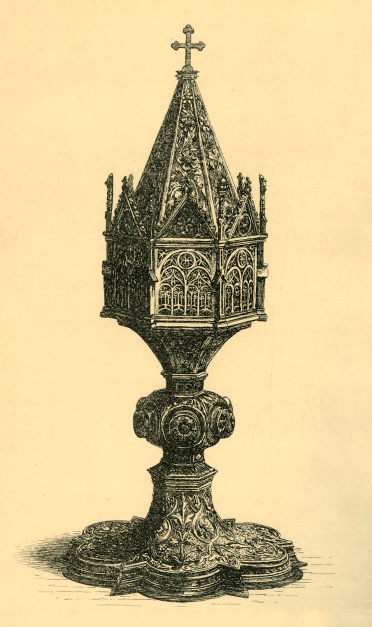Monstrancja, ok. 1450, 1881 r. autorstwa Frederick Albert Slocombe