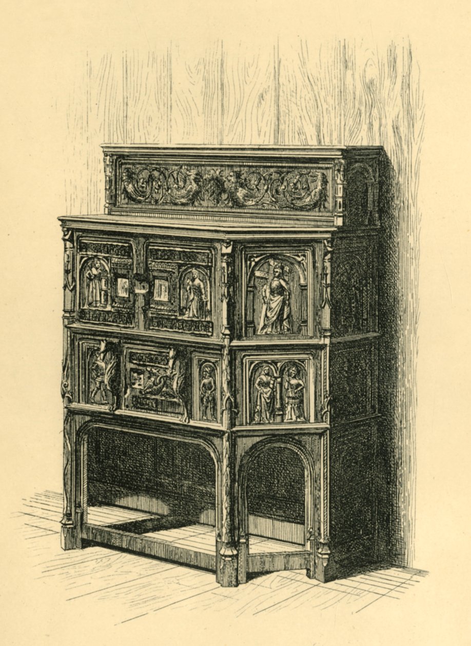 Szafka dębowa, koniec XV w., 1881 r. autorstwa Frederick Albert Slocombe