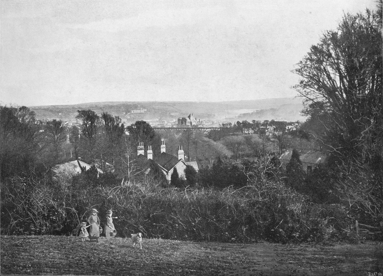 Truro, z Kenwyn, c1896 autorstwa Frederick Argall