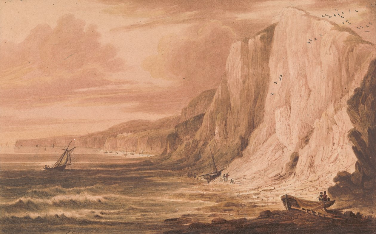 Culver Cliff, Sandown Bay, wyspa Wight autorstwa Frederick Calvert