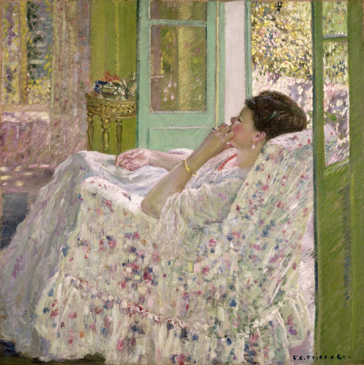Popołudnie - Żółty pokój autorstwa Frederick Carl Frieseke