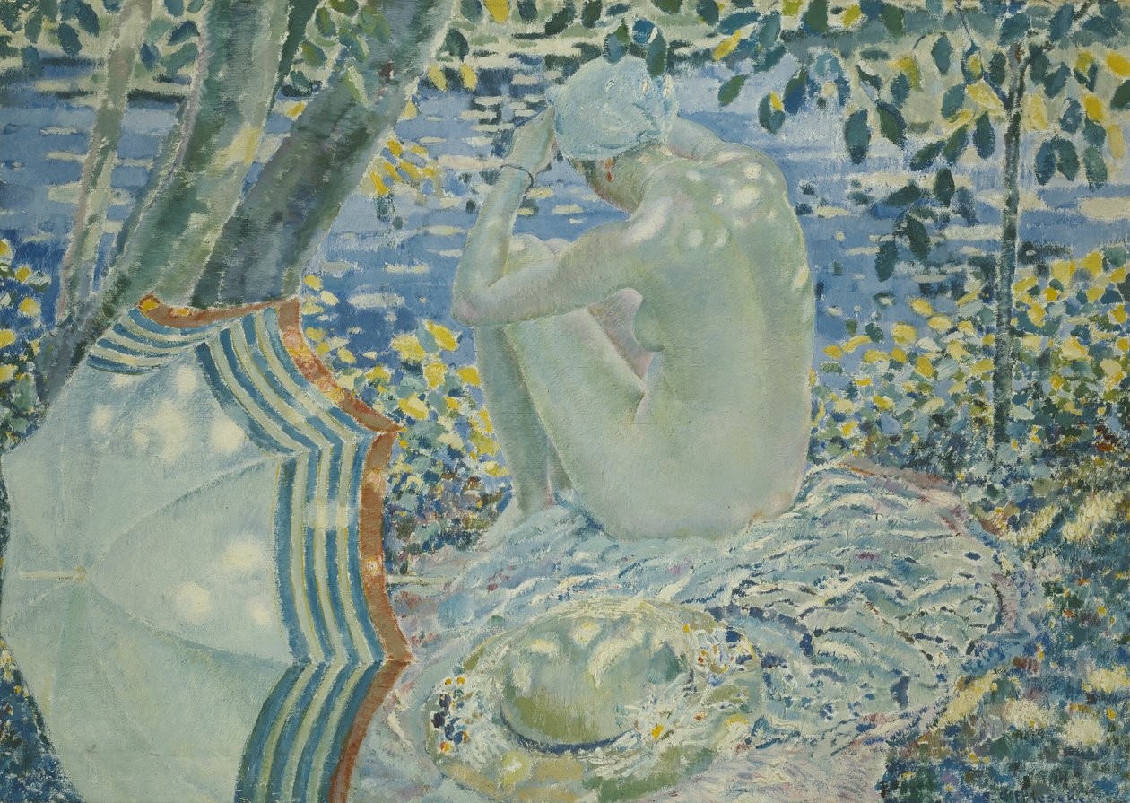 W banku autorstwa Frederick Carl Frieseke