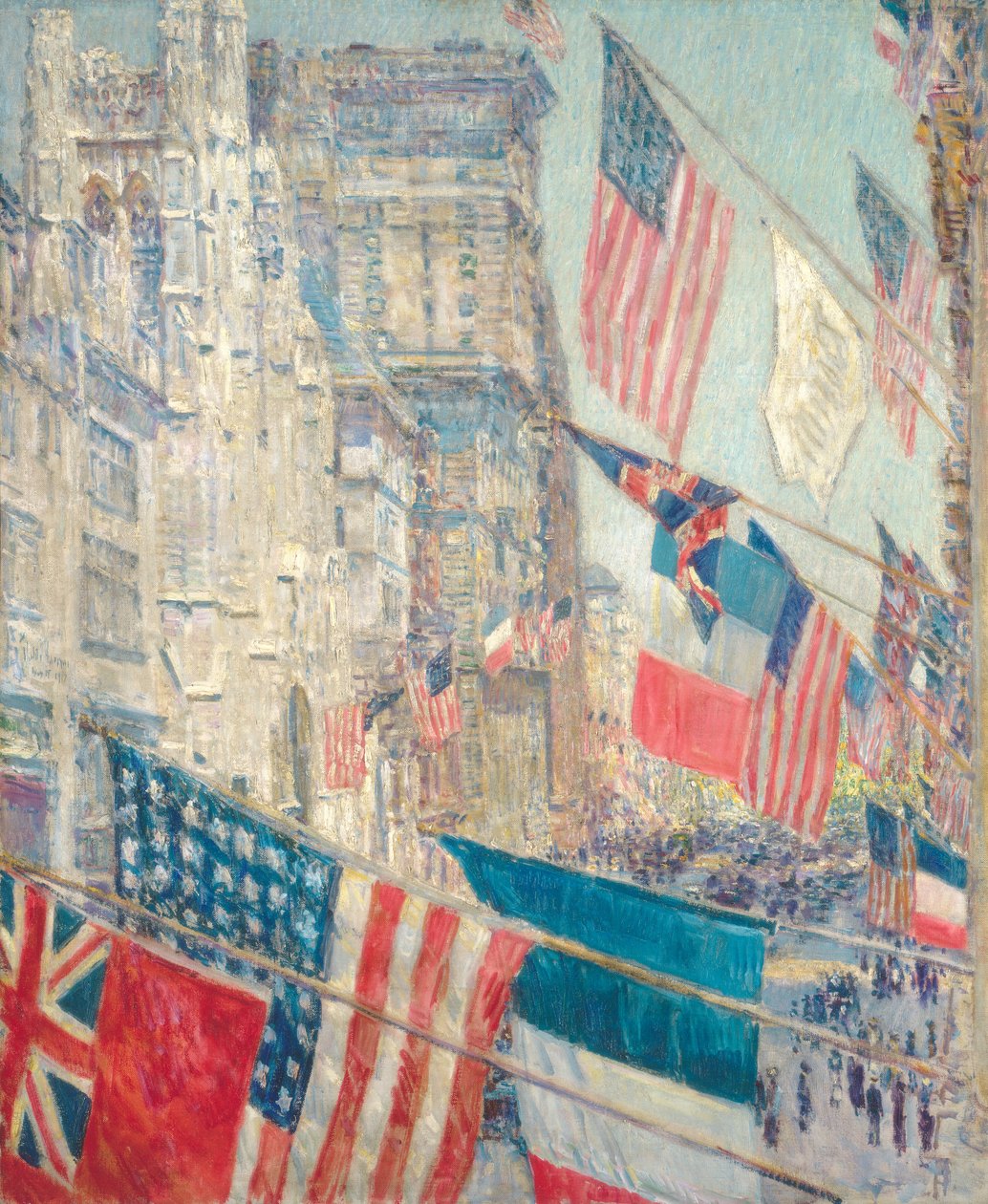 Dzień aliantów, maj 1917, 1917. autorstwa Frederick Childe Hassam