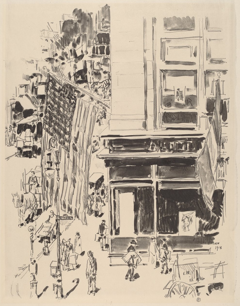 Ulica Lafayette, 1918. autorstwa Frederick Childe Hassam