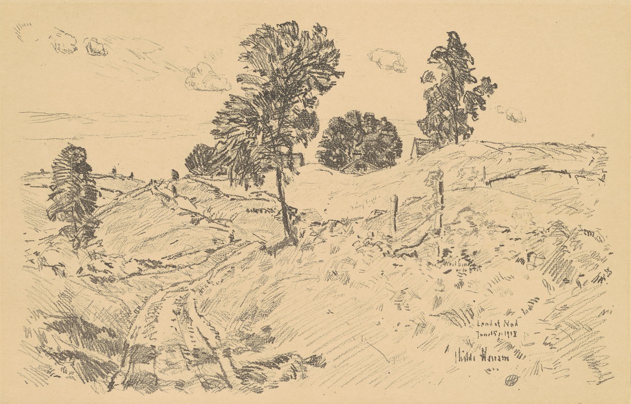 Krajobraz, Kraina Nod, 1918. autorstwa Frederick Childe Hassam